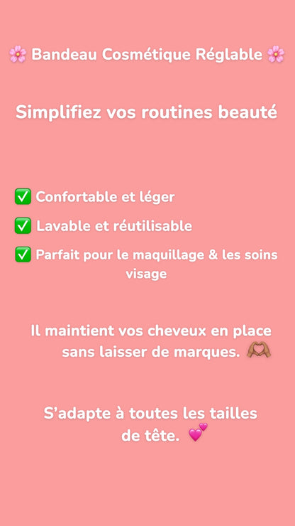 Bandeau Cosmétiques Reglable ❣️