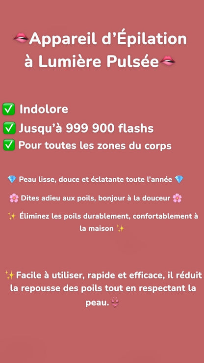 Appareil d'Épilation à Lumière Pulsée 🫦